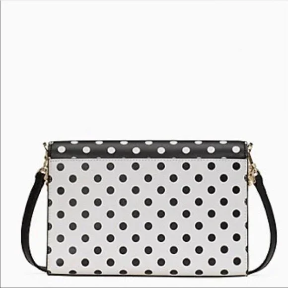 Kate Spade New York Polka Dot Crossbody Black / White